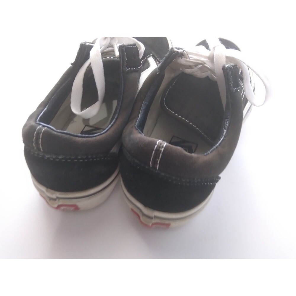 Vans Off The Wall Black Slip on Shoes Men's Size 6 Women's 7.5 Lace Up Sneakers - Picture 6 of 10